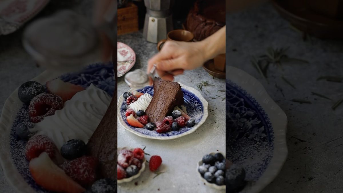 Chocolate Basque Cheesecake😋 #food