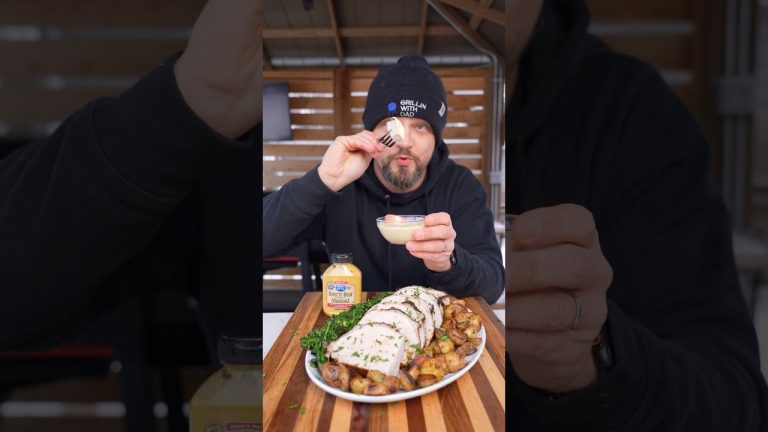 Grilled Mustard Pork Loin