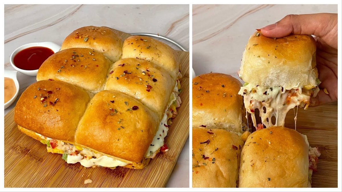 Crispy Cheesy Pav In Kadai | No Oven Cheesy Pav | Cheesy Pav | easy Snacks Recipe | Street Style Pav