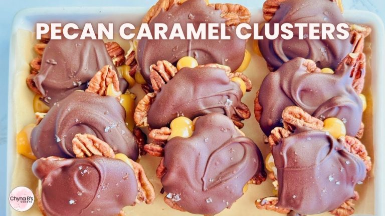 Easy No-Bake Pecan Caramel Clusters (Turtles-Inspired) | Quick Chocolate Dessert Recipe