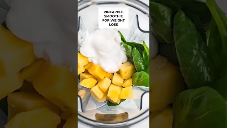 Pineapple smoothie | Healthy weight loss recipe | #recipes for weight loss |smoothie for weight loss