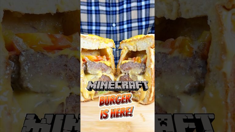 Turn Your Favorite Game into a Tasty Treat! 🍔💻 Minecraft Burger is here!