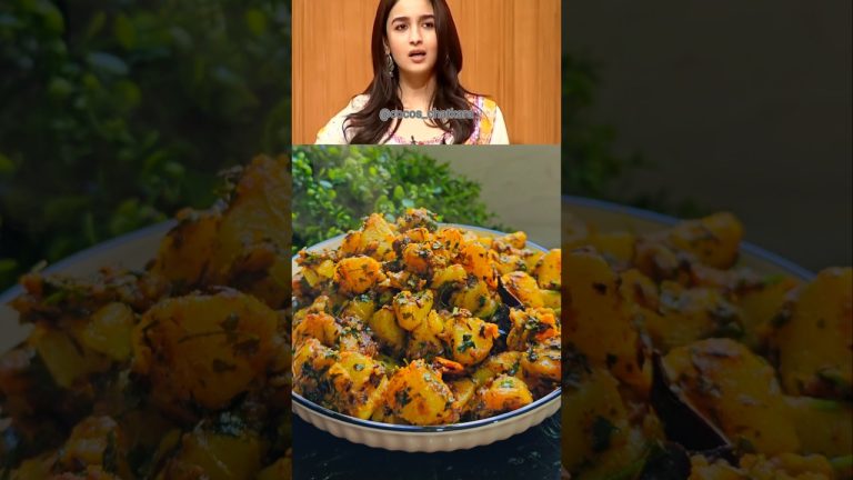 Alia Bhatt Favourite Chatpata Aloo Recipe 😋 #shorts #aliabhatt #food