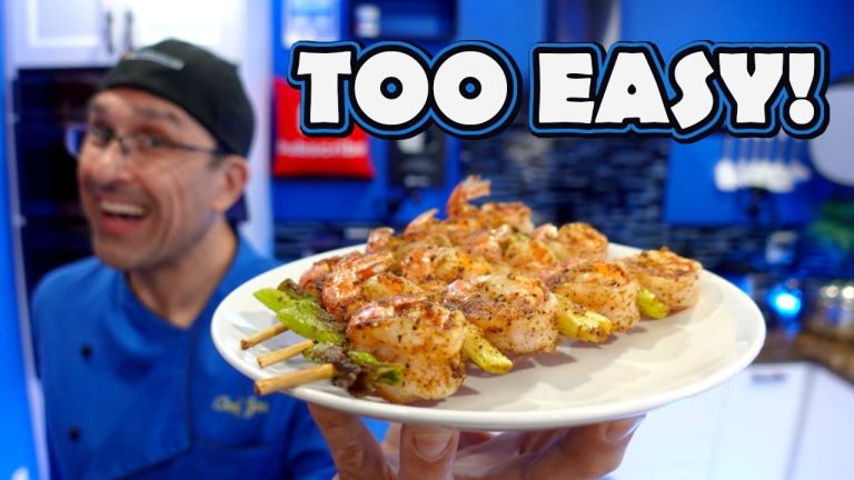 How to Cook Amazing Air Fried Shrimp Skewers at Home | Ninja Crispi