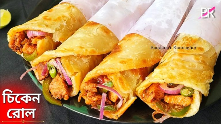 চিকেন রোল রেসিপি দোকানের মত বাড়িতেই বানিয়ে ফেলুন॥ Chicken roll recipe in bengali॥ egg chicken roll