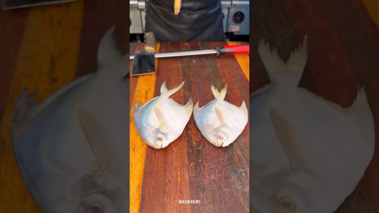 rice Silver pomfret fish 🐟🍙#fish #cooking #food #recipes #shorts