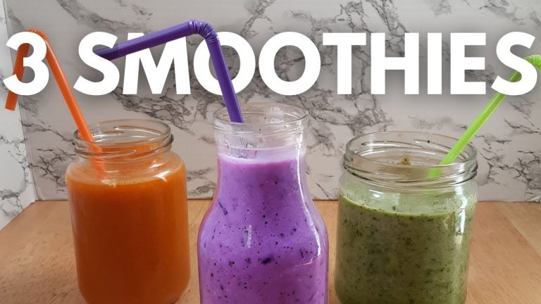 3 Easy 5-Ingredient Smoothie Recipes | Refreshing & Delish! | CHEF SON