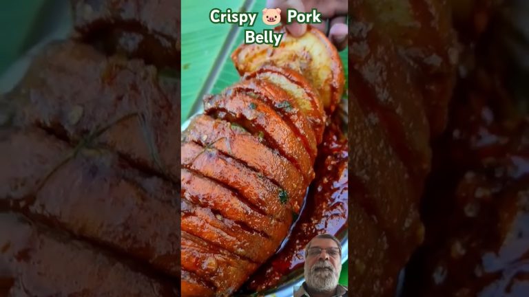 Crispy Pork 🐷 Belly. #porkbelly #pork #porkrecipe #crispy #porkchop #homefoodpreparation