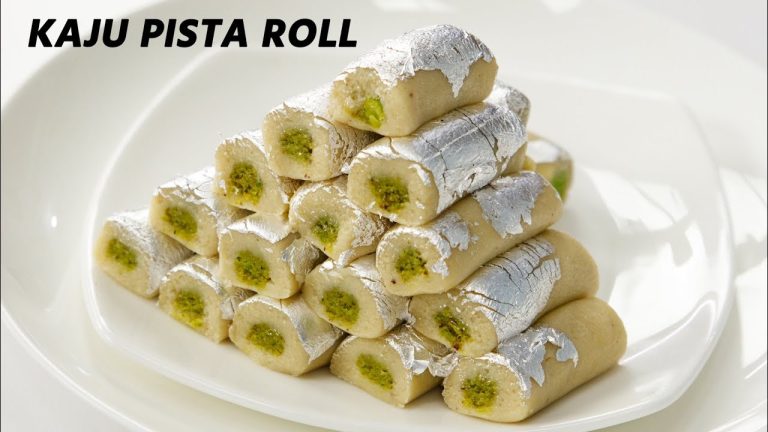 Kaju Pista Roll Recipe – Halwai Style Sweet for Diwali CookingShooking