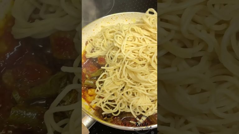 Native pasta/spaghetti! This is 100 competing with jollof pasta #spaghetti #pasta #nativepasta
