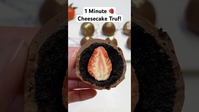 1 Minute Oreo Cheesecake Truffles🤤 Tutorial #easyrecipe #nobake #chocolate