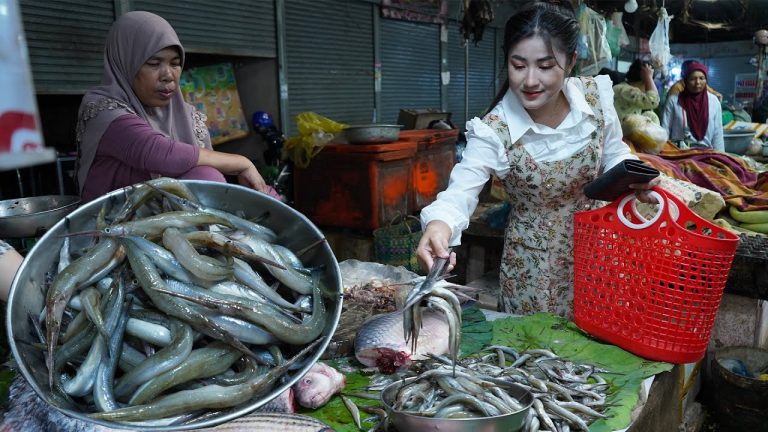 Countryside vlog: Buy long fish and cooking – Yummy fish with tamarind recipe