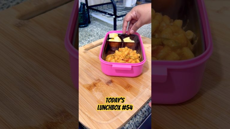 💢part_54/creamy red sauce pasta🍝🍍with pineapple[KIDS LUNCHBOX IDEA💡]#kidslunchbox