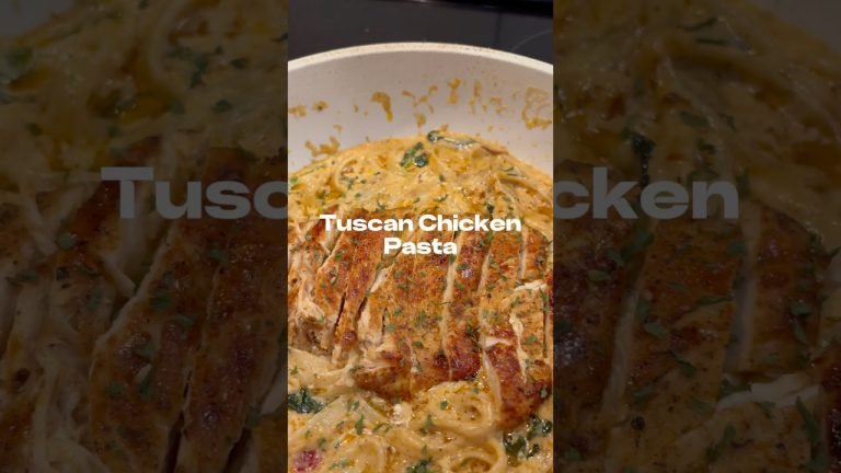 Tuscan Chicken Pasta Recipe | So quick and easy #cooking #pastarecipe #chickenpastarecipe #dinner