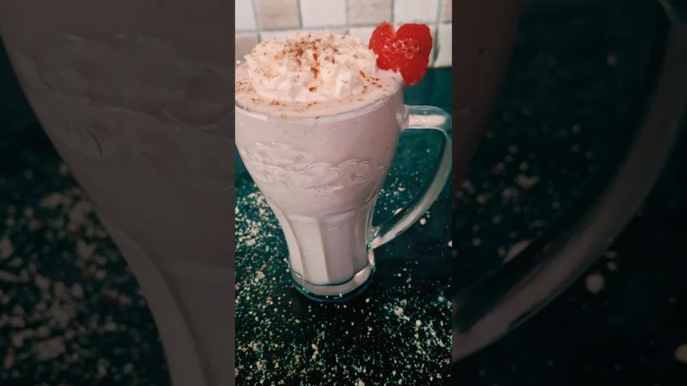 Strawberry milkshake  #withicecream #strawberry #recipe #milkshake #food #berry