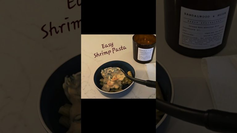EASY Pasta Recipe #easyrecipe #shrimppasta