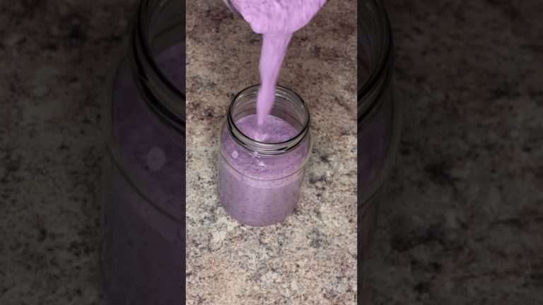 Peach blueberry smoothie #howto #smoothierecipes #refreshing SUBSCRIBE