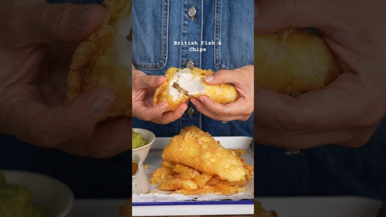 British Fish & Chips #recipe #shorts