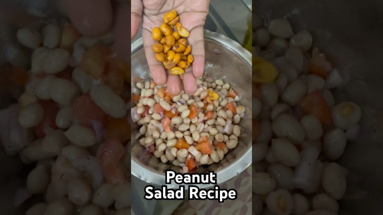 High Protien Boiled Peanut Salad #shorts #salad #protein #weightloss #recipe #recipes 7 Days Salad