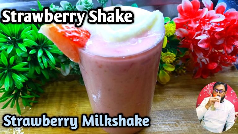 Strawberry Milkshake | Easy Milkshake Recipe | Smoothie Recipe | 🍓 🥛#strawberry #milkshake