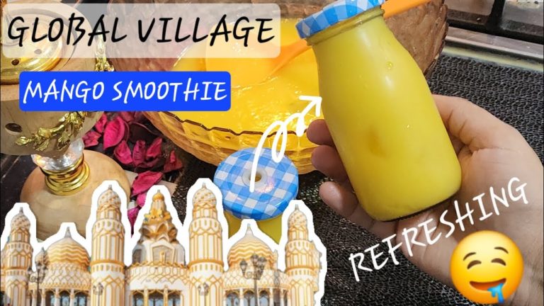 DUBAI 🇦🇪 FAMOUS Pineapple and Mango Smoothie | Super Delicious Smoothie | Global Village Recipes