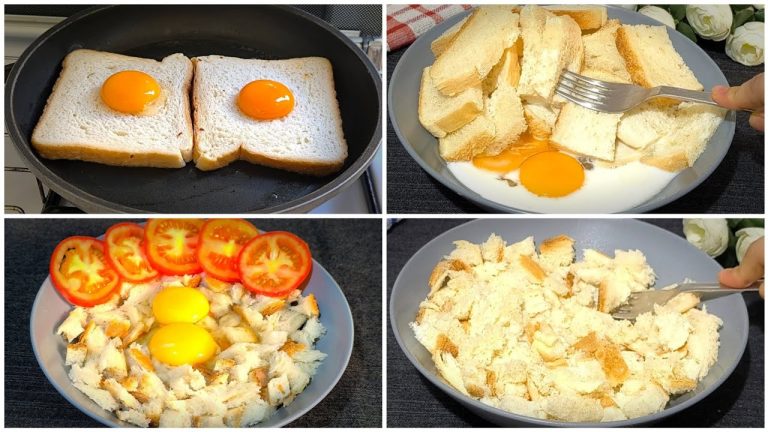 4 Amazing Breakfast Recipe with Bread | Bread Breakfast Recipe | Quick & easy breakfast recipe