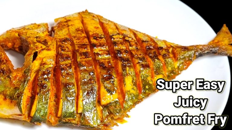 Pomfret Fry Recipe | Fish Fry Recipe | Pomfret Fish Recipe | Indian Fish Fry Recipe | Fish Recipes