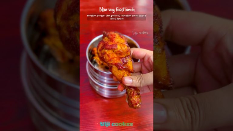 Today lunchbox recipe: Chicken briyani with #legpiece & chicken gravy #shortsfeed #lunchbox #lunch