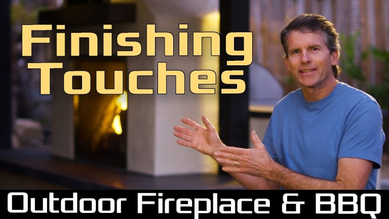 I Finished My DREAM Fireplace and BBQ Setup by adding a Mantel and Storage doors.