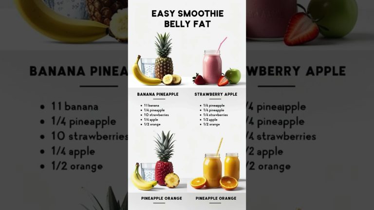 Easy Smoothie Recipes to Burn Belly Fat Fast#shorts