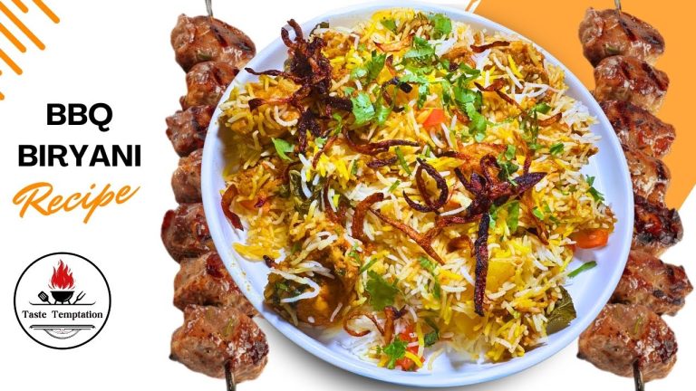 Smokey Chicken Biryani Recipe || BBQ Chicken Biyrani || Karachi Chicken Birayani || Masala Biryani