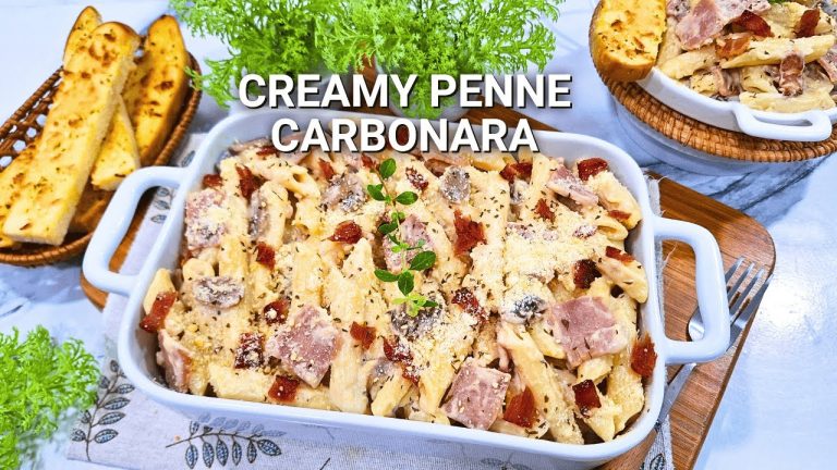 Creamy Penne Carbonara Recipe