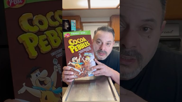 Cocoa Pebbles ice cream rolls #homemade #dessert #shorts #icecream #recipe #food #cereal #