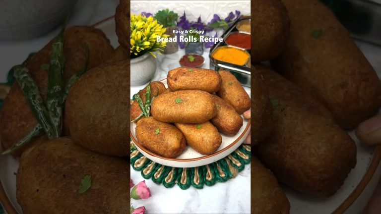 Bread Rolls Recipe #breadrolls #breakfast #shorts #trending #viral #foodie