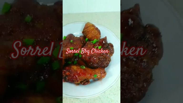 Sorrel Bbq Chicken #bbq #chickenrecipe #sorrel #shorts #ytshorts #food #chicken