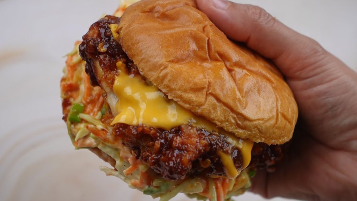 Korean Fried Chicken Burger By Recipes Of The World
