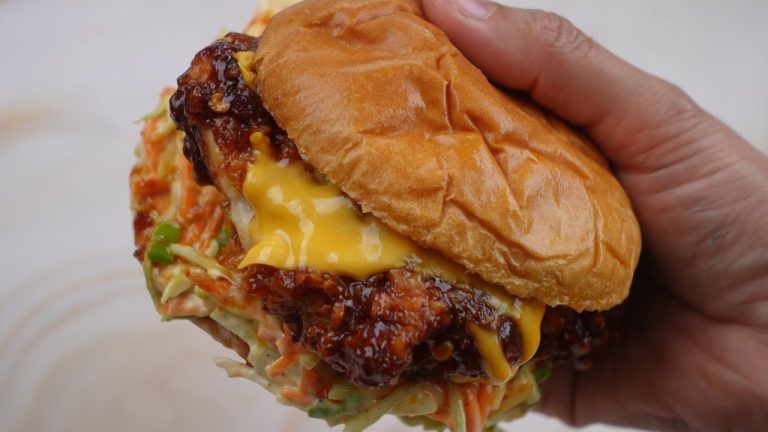 Korean Fried Chicken Burger By Recipes Of The World