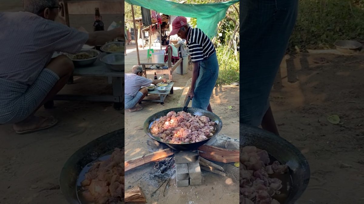 Village Style Cooking Pork #shorts