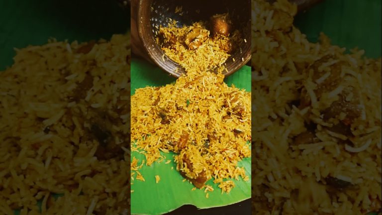 🔥 Spicy Chicken Biryani Recipe in a Handi 😋 #shorts
