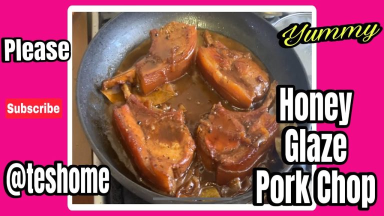 Cooking Honey Glazed Pork Chop || #cooking @teshome
