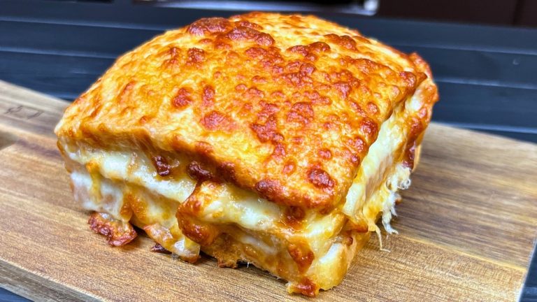 The Best Air Fryer Grilled Cheese with Leftover Chicken