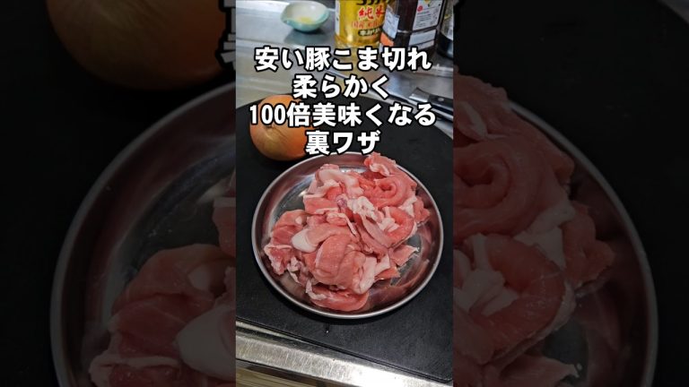 安い豚こま切れ肉が100倍美味くなるすげぇ裏ワザ！究極の豚丼作り方 簡単 丼 節約レシピ ライフハック