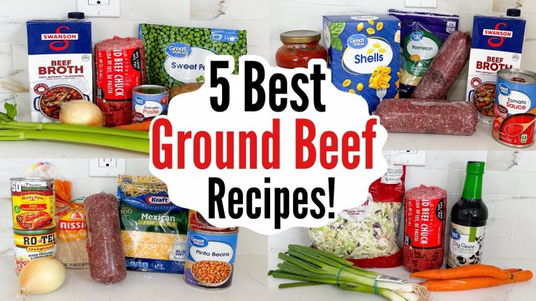 5 BEST Ground Beef Recipes! | Tasty, Quick & Cheap Dinners Made EASY! | Julia Pacheco
