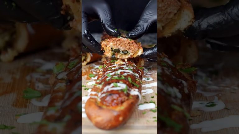 Chorizo Stuffed Cheesy Bread | FireFoodFamily | Weber Searwood 600 XL Pellet Grill