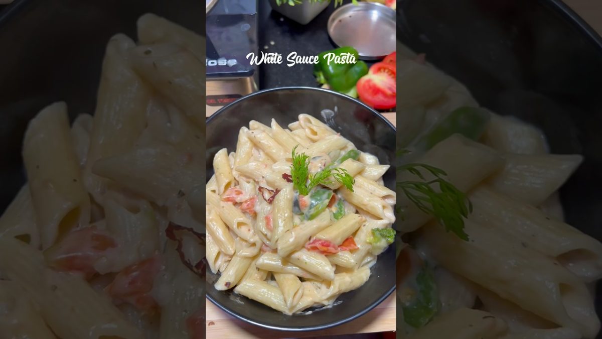 White Sauce Pasta  ASMR part 1 .. #shorts #youtubeshorts #cooking