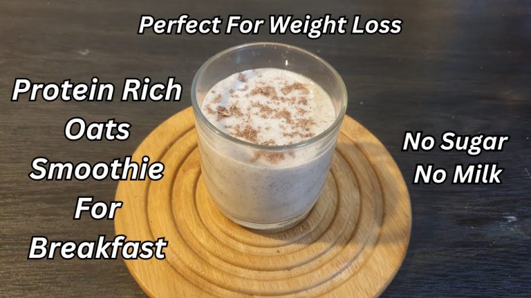 High Protein Oats Smoothie | No Sugar, No Milk | Healthy Breakfast for Weight Loss