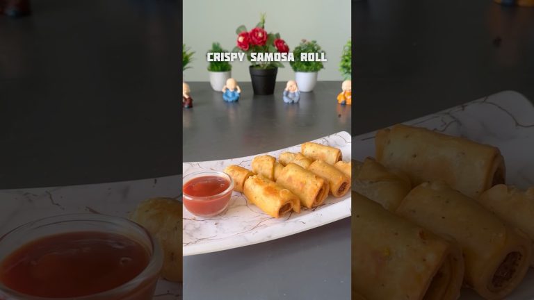 Trending recipe of crispy samosa roll #shorts #samosa #recipe #potato #crispy