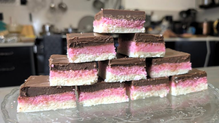 Easy Chocolate Coconut Ice Recipe | No-Bake Dessert