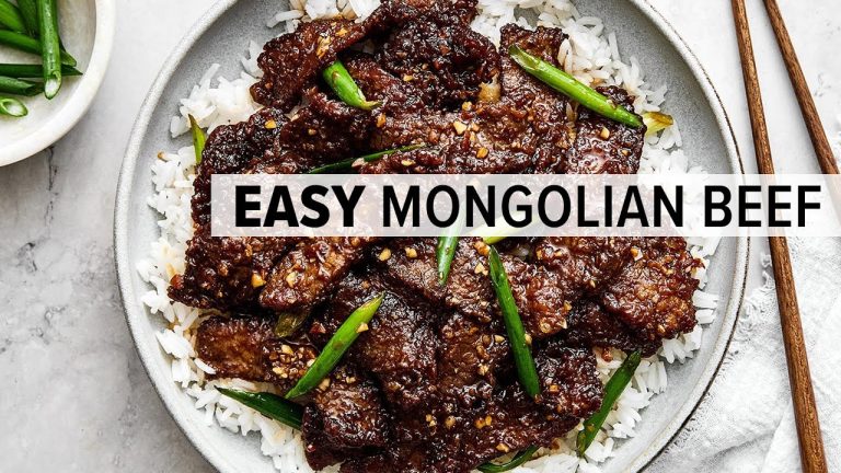 MONGOLIAN BEEF in 30 Minutes That Tastes Like PF Chang's!