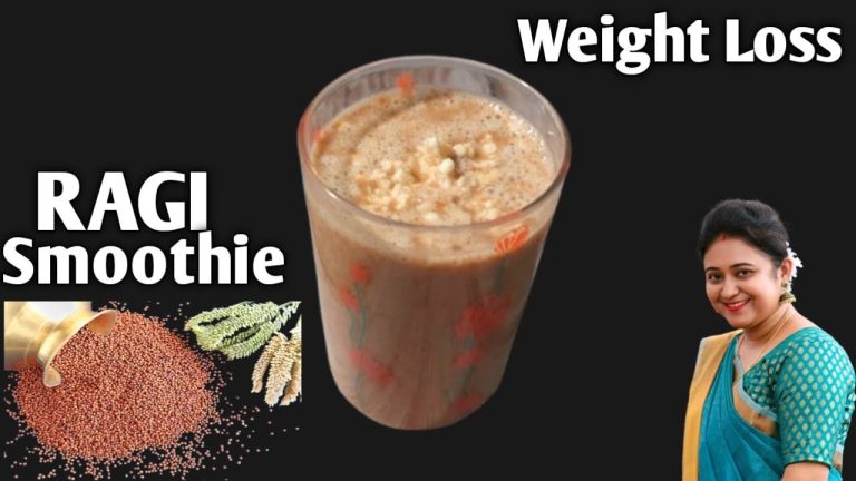 Ragi Breakfast Smoothie Recipe – No Banana – No Milk – No Sugar – Ragi Recipes For Weight Loss